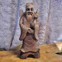 Figurka Mnicha drewno egzotyczne