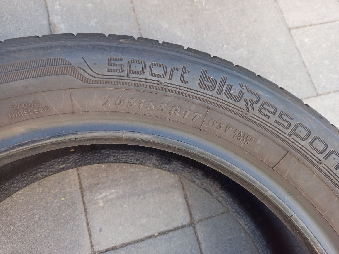 Летняя резина ПАРА 205/55 R17 Dunlop Sport Blueresponse