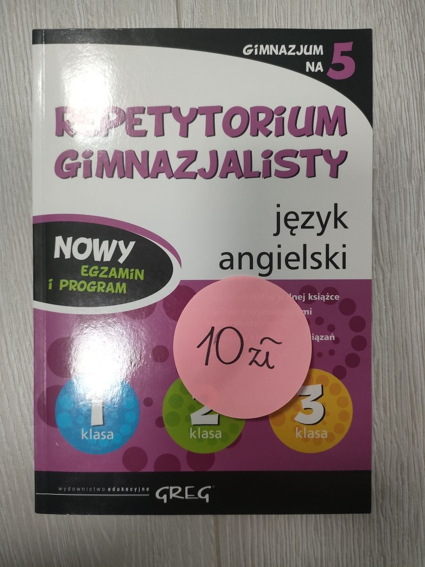 "Repetytorium gimnazjalisty - j.angielski" wyd. Greg
