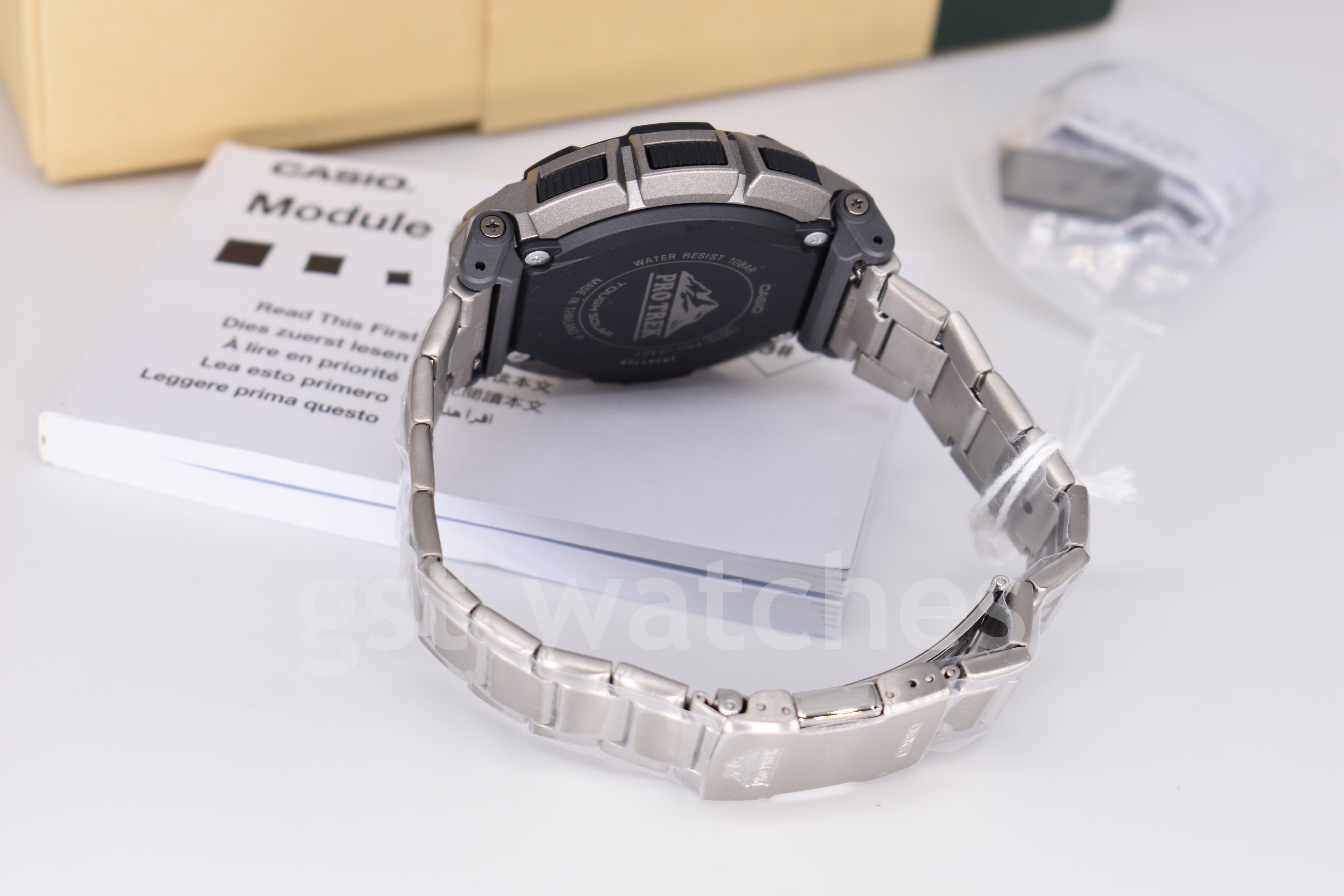 Casio Pro-Trek PRG-340T-7 NEW ORIGINAL | Titanium  | TripleSensor