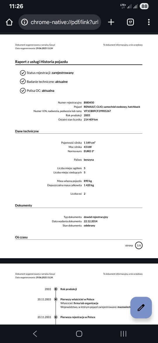 Renault Clio II 1.2 2003