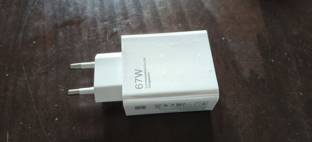 Carregador telemóvel 67W + cabo 80cm