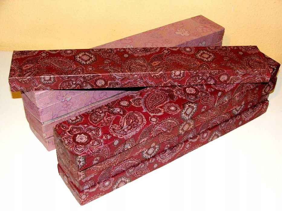 Ozdobne Miecze Samurajskie Katana. Zestaw purpurowy 3 sztuki + stojak.