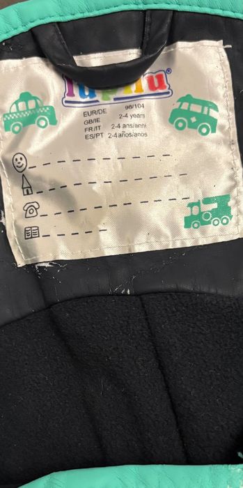 Spodnie przeciwdeszczowe dla chłopca 98 104