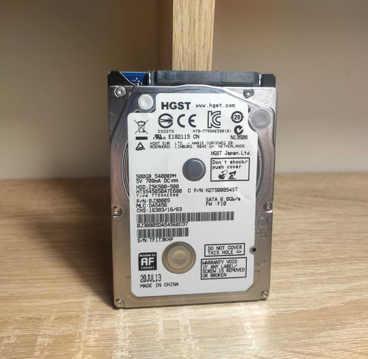жорсткий диск 500gb hdd 2.5" HGST в хорошому стані