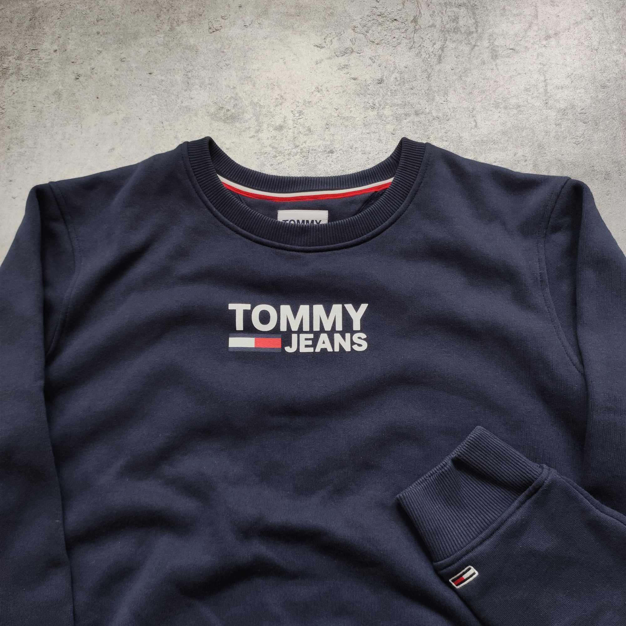 DAMSKA Bluza PREMIUM Granatowa Tommy Hilfiger Jeans Elegancka Logo