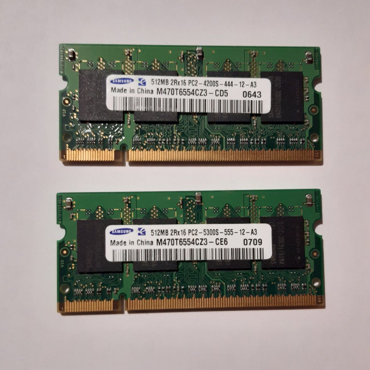 DDR2 512Mb, Samsung, есть 2 шт.