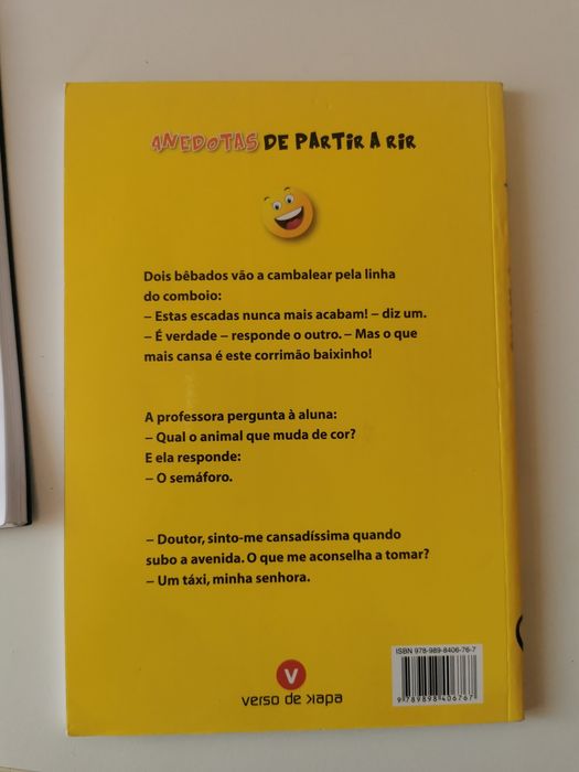 Livro anedotas "Anedotas de partir a rir"
