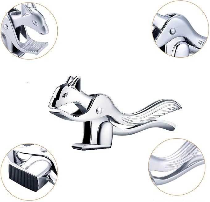 Dziadek do orzechów włoskich laskowych wiewiórka stalowy