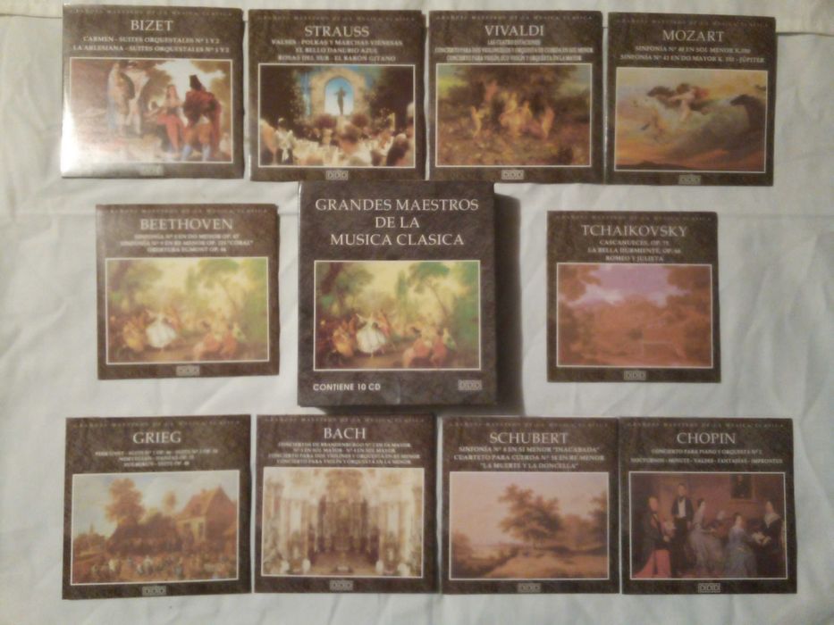 caixa 10 CD's Grandes Maestros De La Musica Clasica