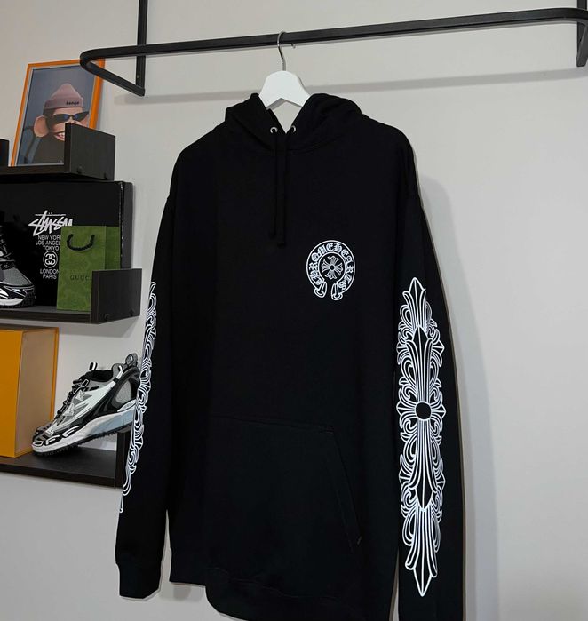 Худі Chrome Hearts чорного кольору