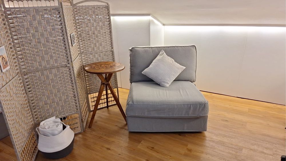 Sofá-cama de 1 lugar IKEA KIVIK - Máximo Conforto, Como Novo