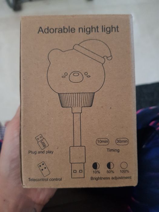 Luz de presença USB touch e comando