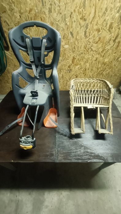 Fotelik rowerowy fotelik wiklinowy