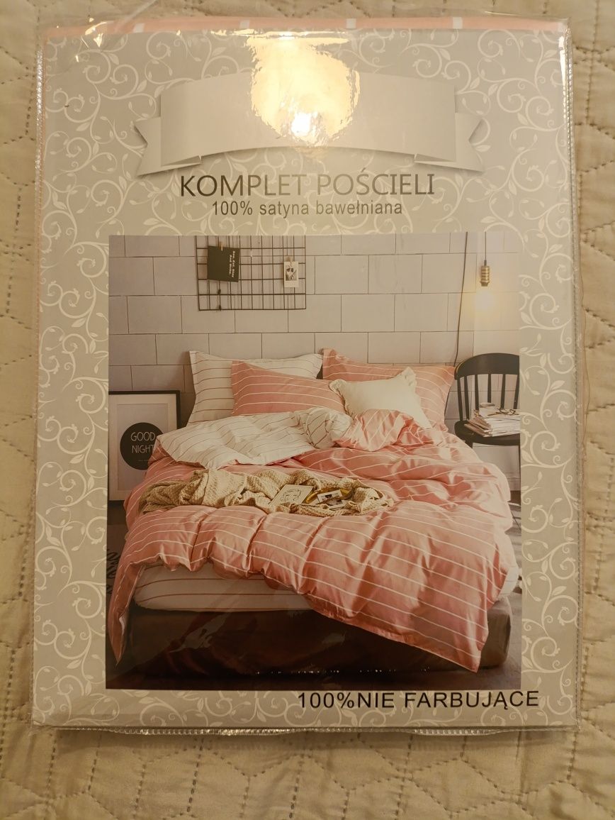 Komplet pościeli bawełnianej 160x200 cm