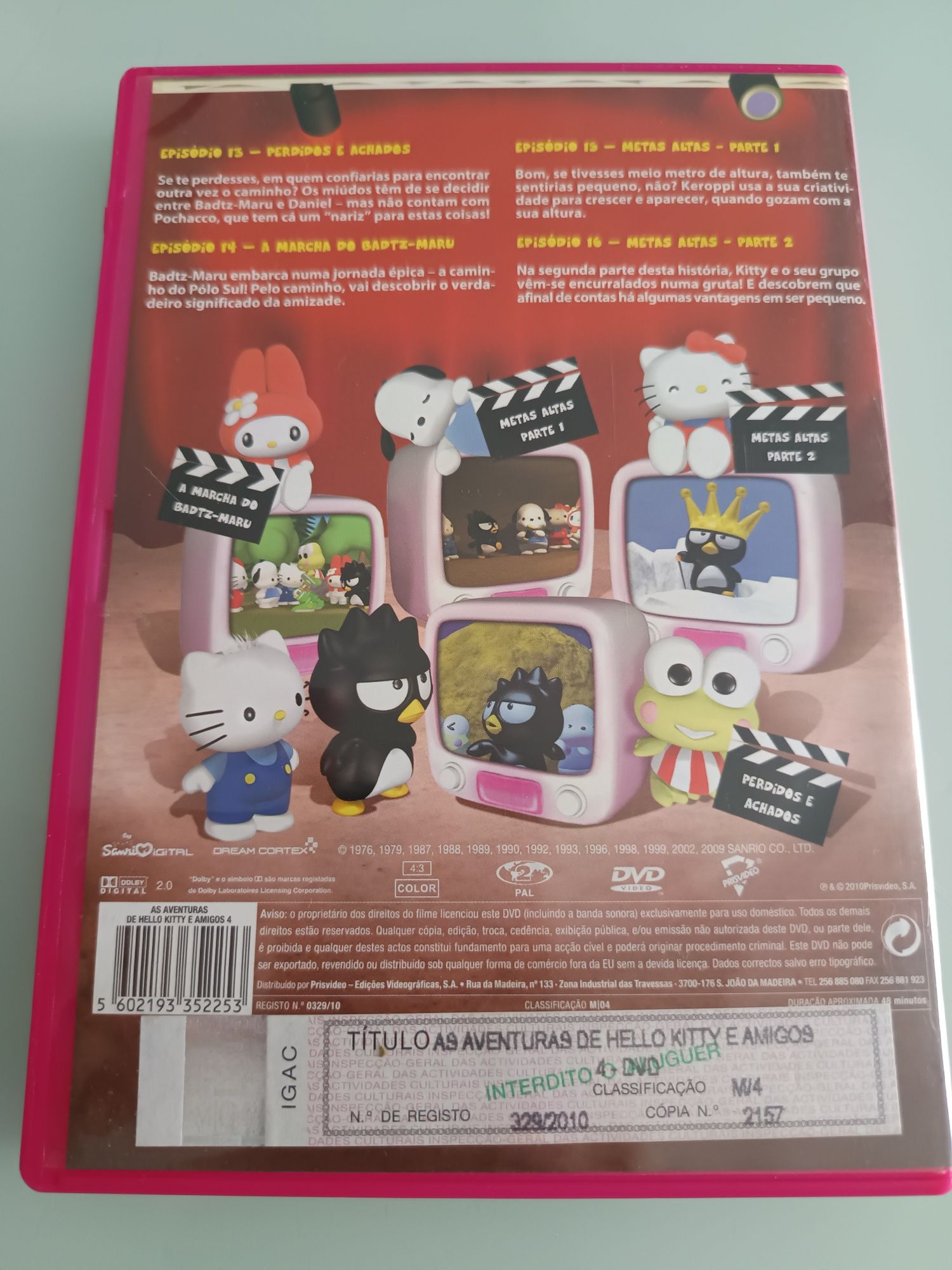DVD as aventuras de hello Kitty