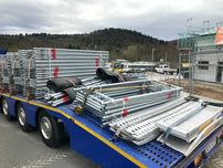 Rusztowanie ramowe Pletak 216 m2 nie UŻYWANE fasadowe 200 plettac