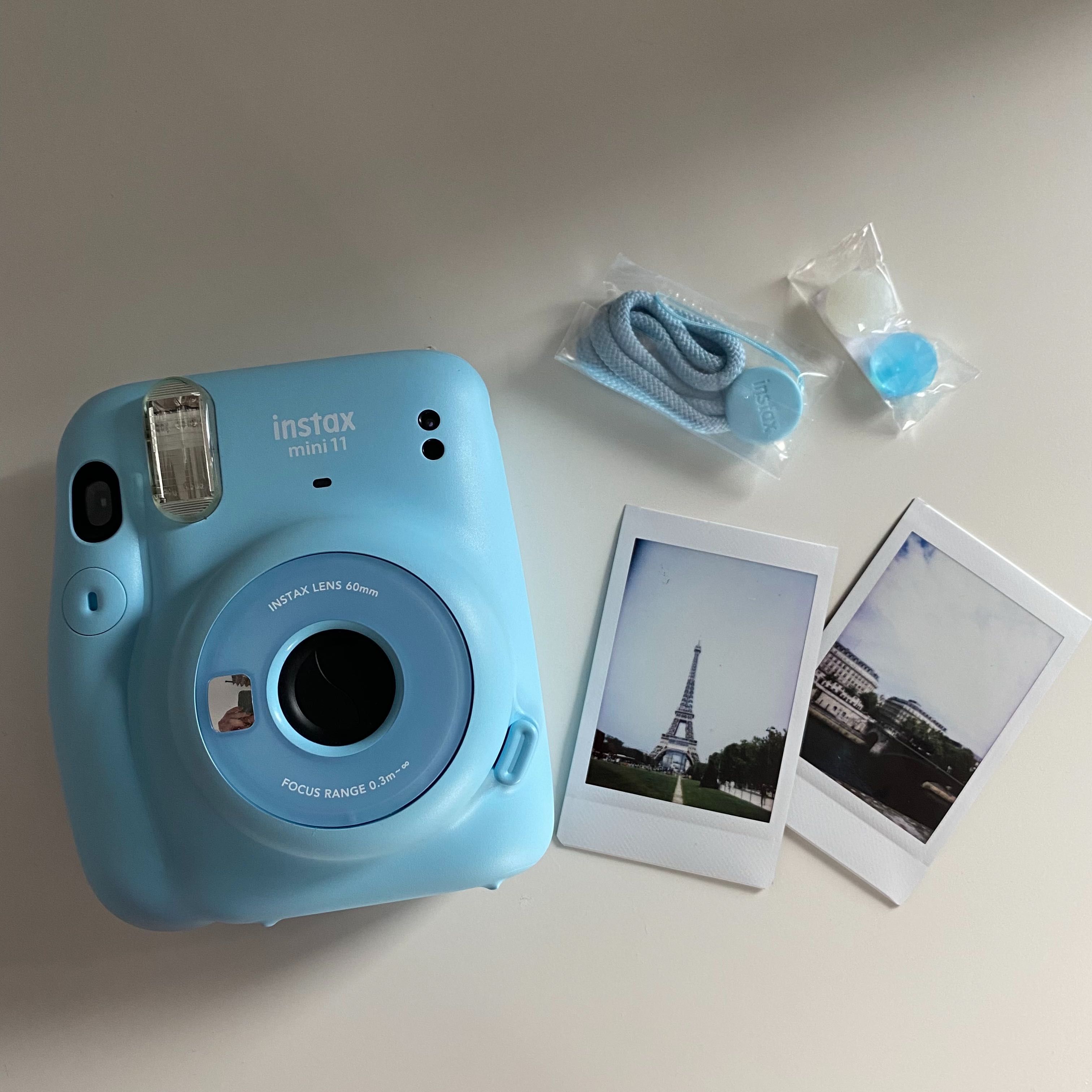 Aparat natychmiastowy FUJIFILM Instax mini 11 sky blue + 2 etui