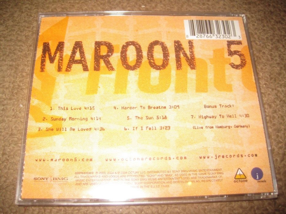 CD dos Maroon 5 "1.22.03.Acoustic" Portes Grátis!