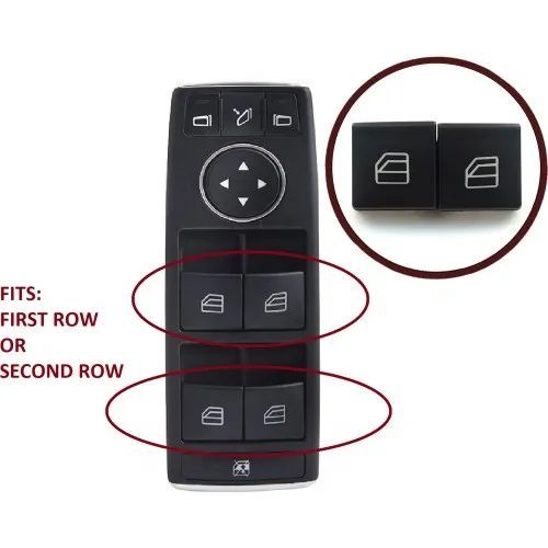 Par de botões do comando dos vidros Mercedes Class C e E W204 W212