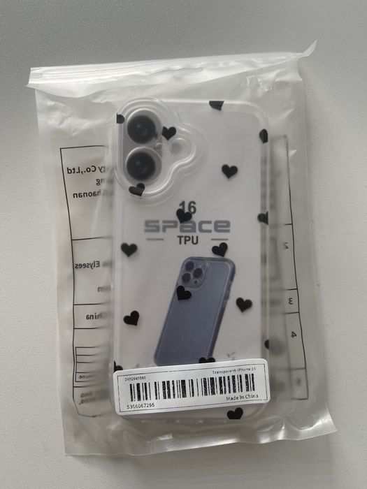 Case etui iphone 16 dots kropki serduszka
