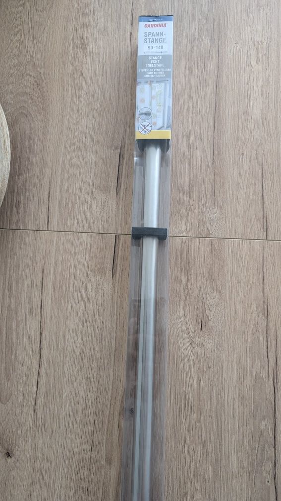 Rozporowa karniszowa rurka Gardinia 90–140 cm – bez wiercenia