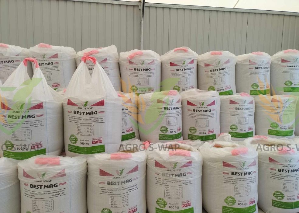 Wapno nawozowe granulowane magnezowe węglanowe czarna kreda PRODUCENT