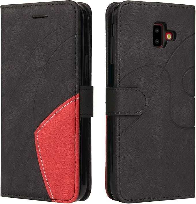 Capa Nova Samsung Galaxy A6 Plus 2018 tipo carteira c/ fecho magnético