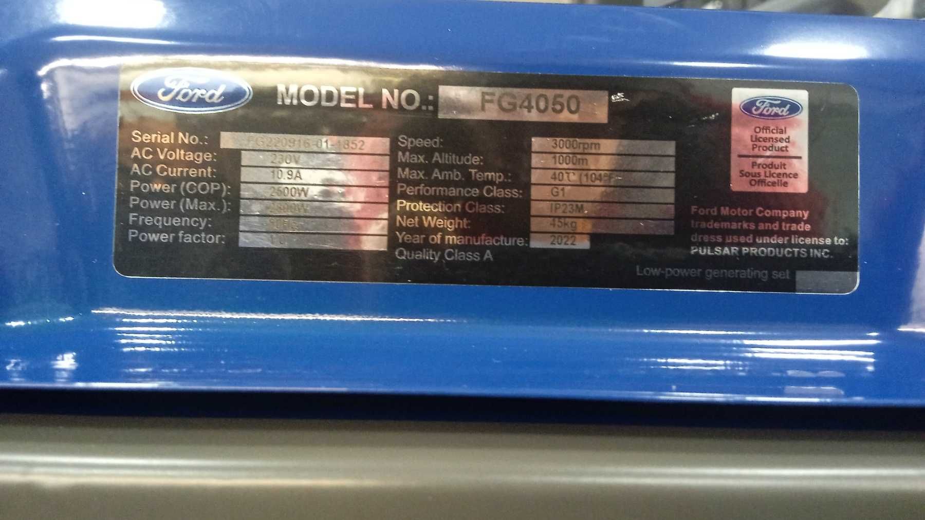 Генератор бензиновий Ford 2800w