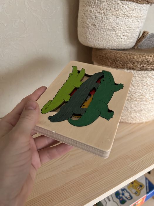 Пазл  крокодили Hape George Luck Krokodile