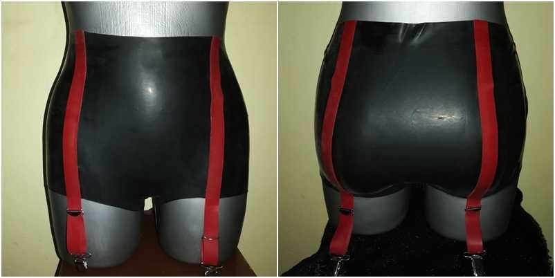 Majtki pas latex 100% guma r. S