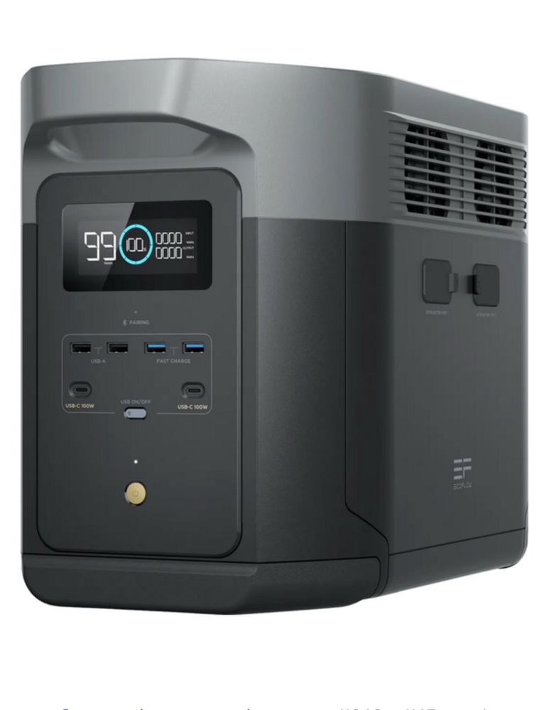 Продаю  EcoFlow DELTA 2 Max / 2400 Вт / 2048 Вт⋅ч / LiFePO4