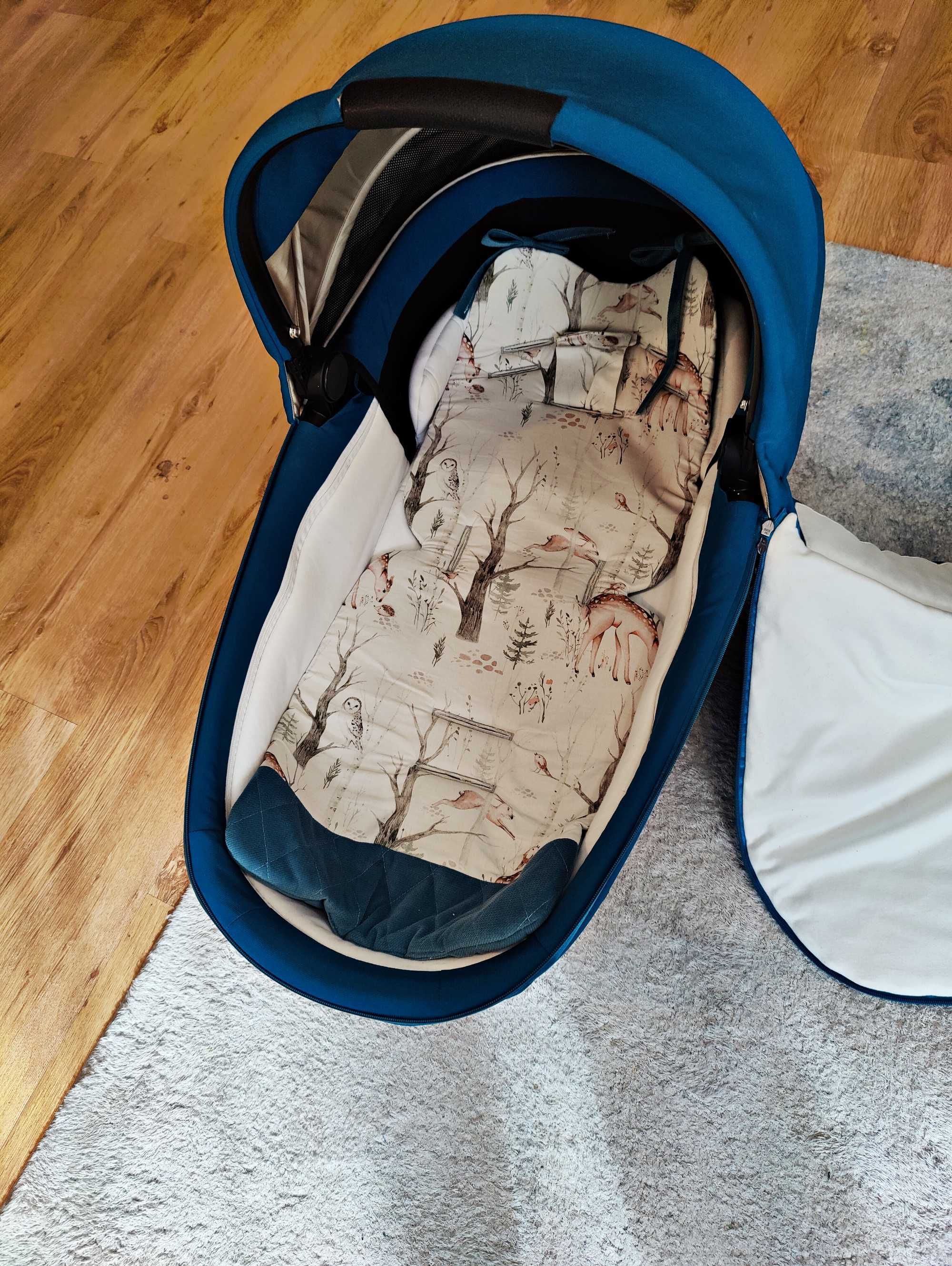 Cybex e‑Priam 4.0 | Rose Gold + Mountain Blue | gondola + spacerówka
