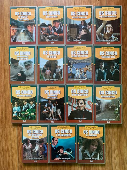 Os Cinco - Enid Blyton - 15 dvds