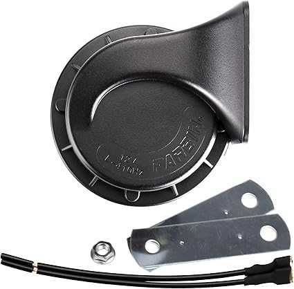 FARBIN Buzina compacta de 12 V para carro, alto tom baixo, 410 Hz