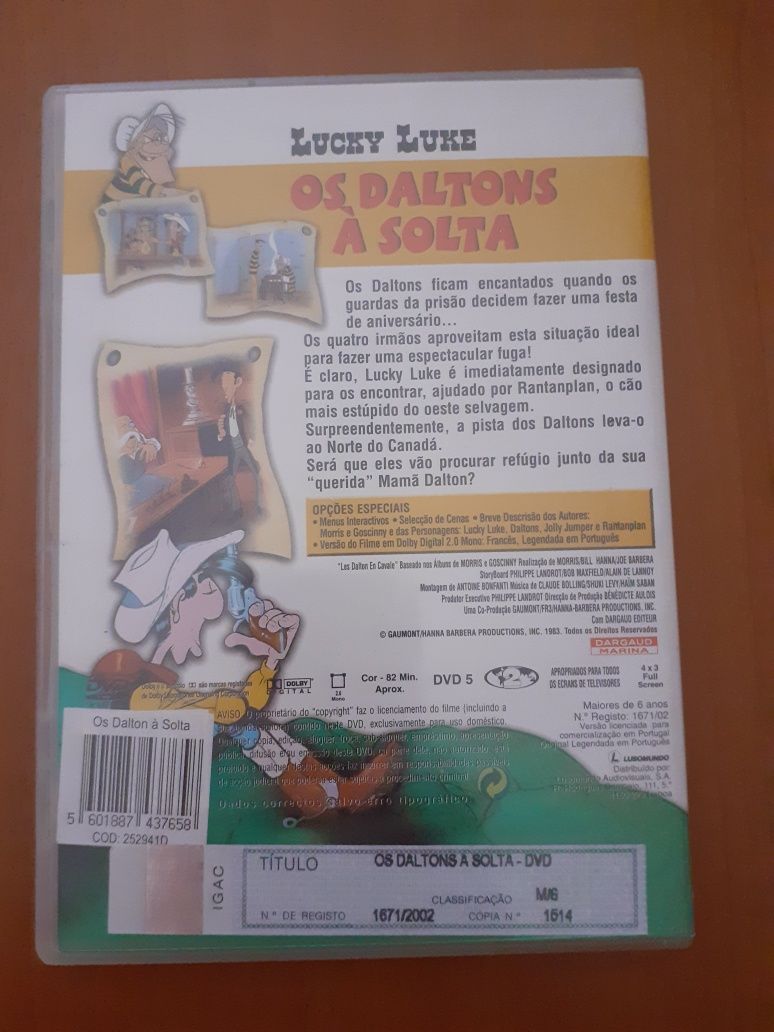 DVD - Lucky Luke: Os Dalton à Solta