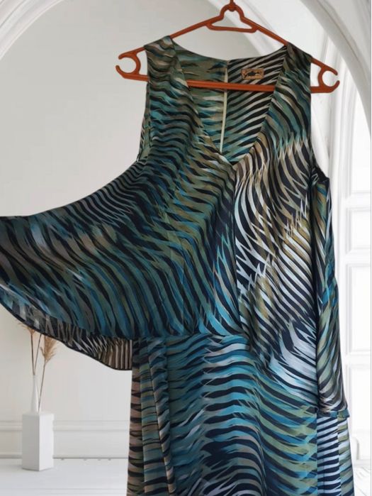 Na Andrzejki, Święta - jedwabna piękna sukienka od projektantki - od M