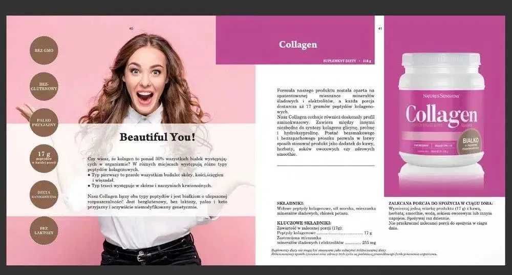 4-PAK Collagen (Kolagen 516g) od Nature's Sunshine