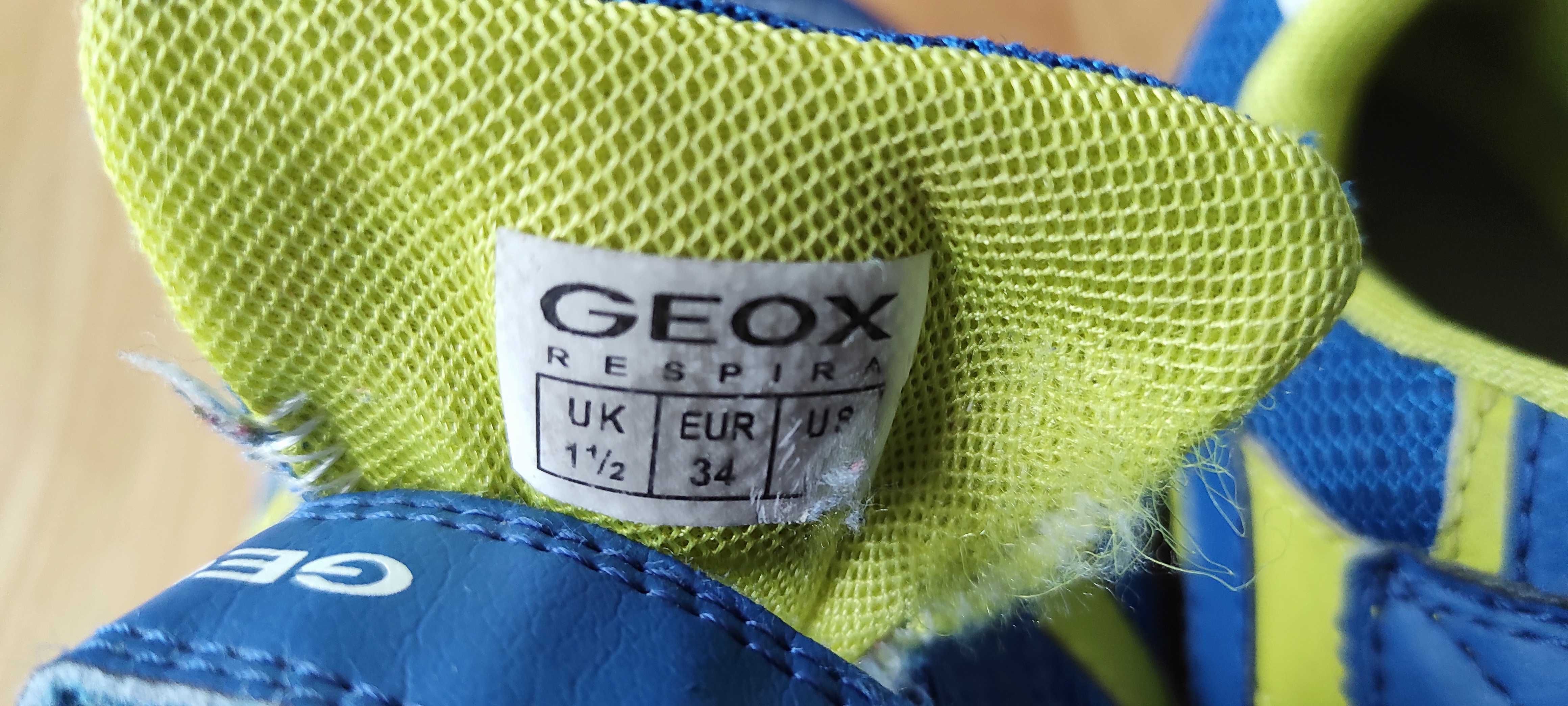 GEOX buty sportowe rozmiar 34, długość wkładki 22 cm