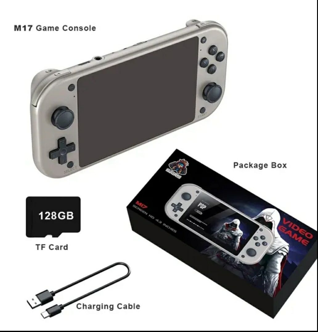 Игровая приставка консоль BOYHOM M17 экран 4.3 ips SJGAM M17