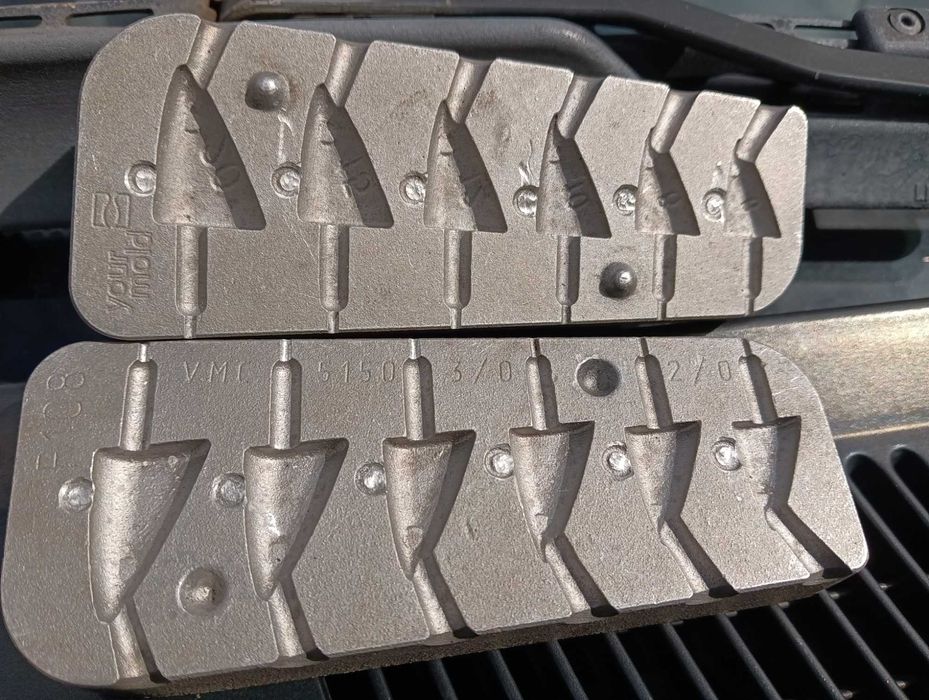 Moldes para chumbadas e vinil pesca