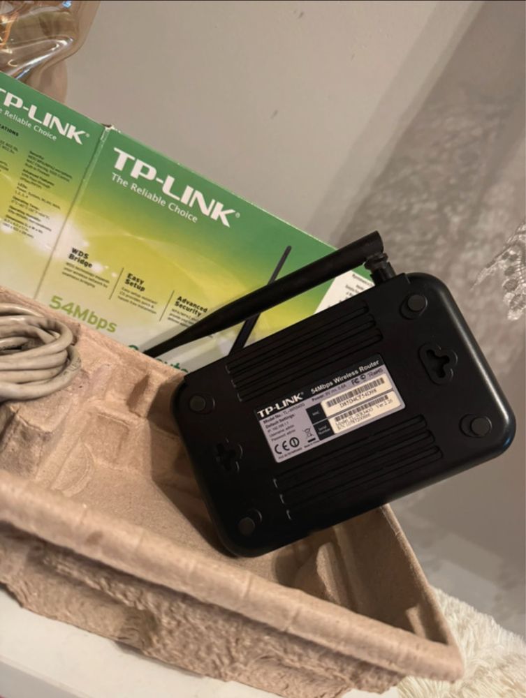 Router tp-link tl-wr340g modem internetowy zasilacz kabel sieciowy