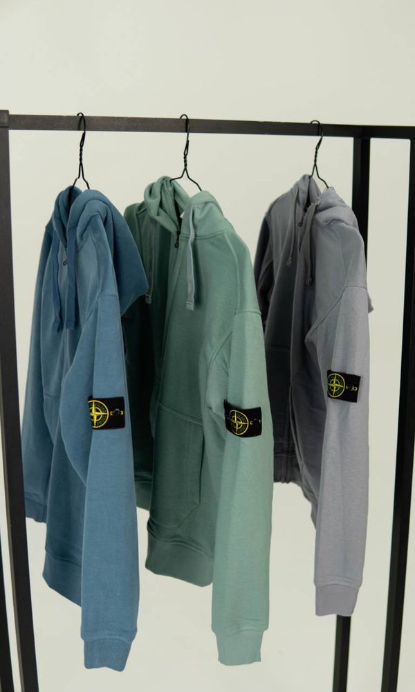 Зип худи Stone Island | Кофта Стон Айленд Белая | Стоник | Зипка