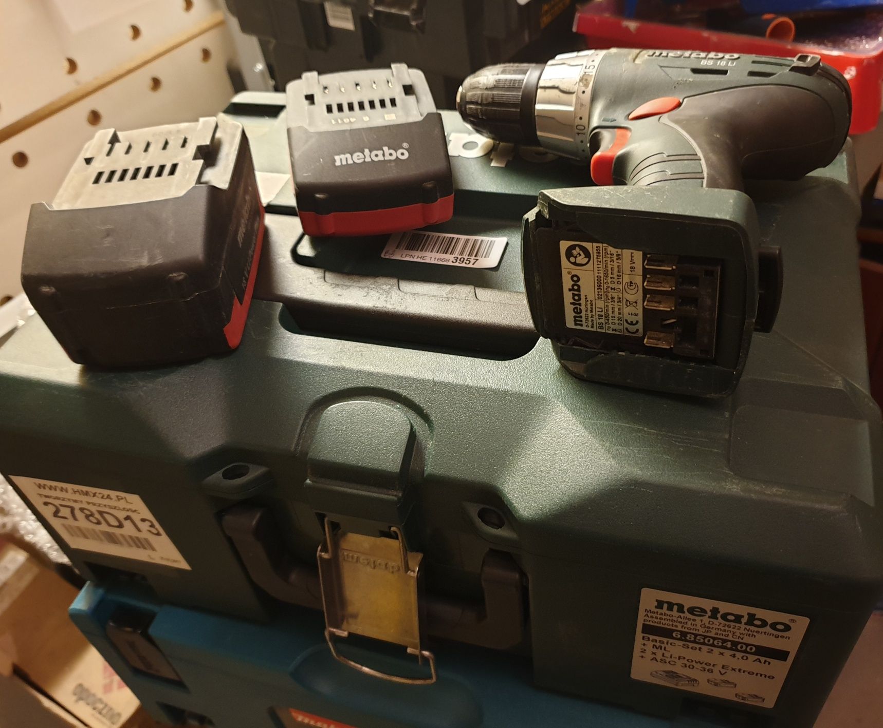 Wkrętarka zakrętarka metabo BS18Li +2 akumulatory 18V 1,3 i 2,6 +waliz