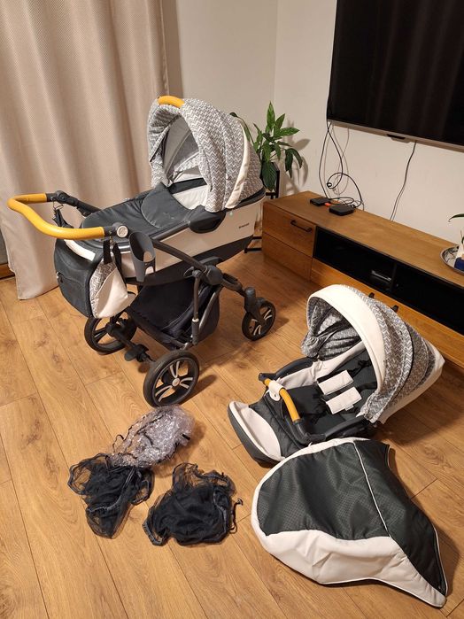 TANIE wózki dziecięce 2w1 / 3w1 – odświeżone, czyste
