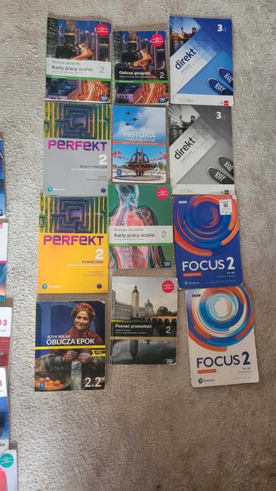 Podręczniki i ćwiczenia do 1 ,2 i 3 klasy szkoły ponadpodstawowej.