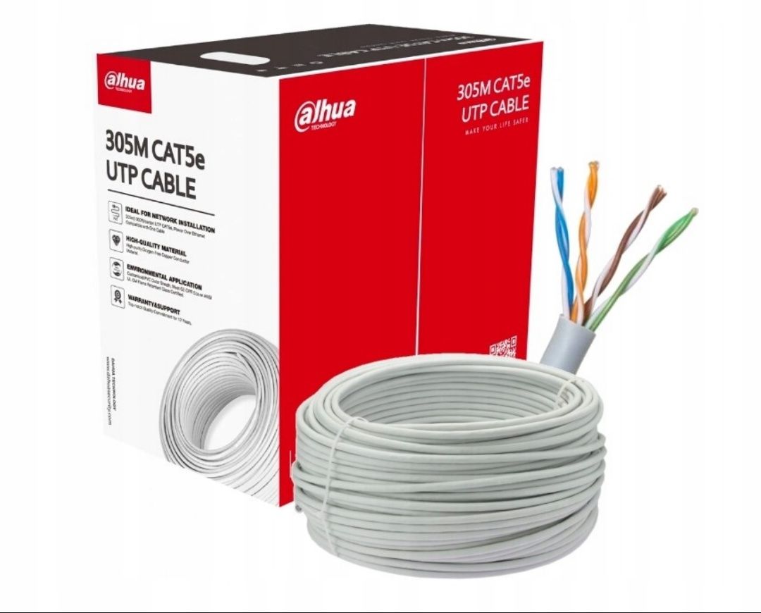 Kabel sieciowy kat.5e U/UTP na metry