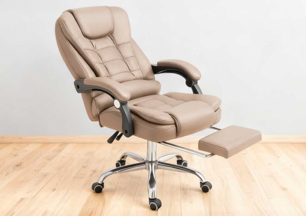 Крісло офісне шкіряне / офисное кресло - компютерне крісло ортопедичне