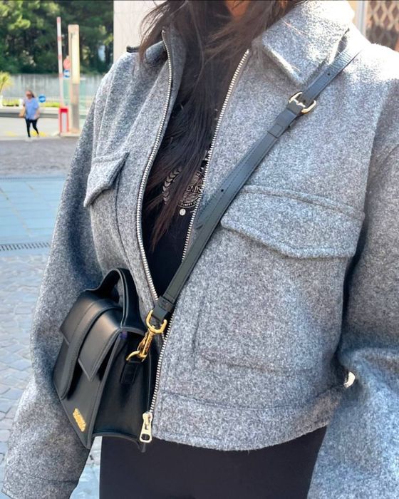 Бомбер куртка тренч укороченный зара zara серый шоколад шоколадный