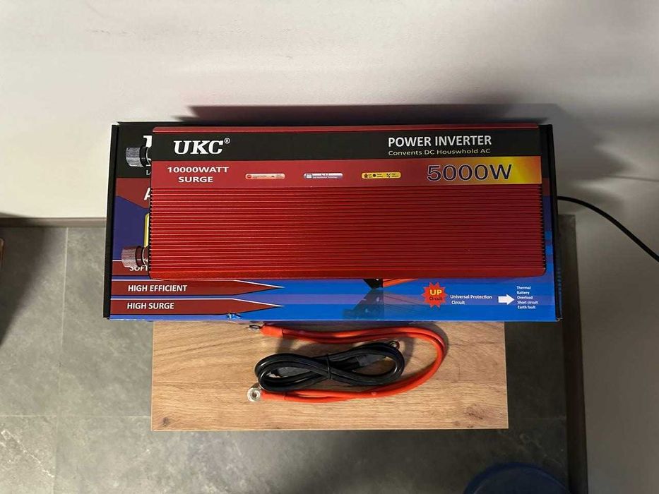 Инвертор Преобразователь напряжения 12-220В 5000Вт Інвертор PowerOne